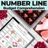 Thumbnail for Valentine's Budget Number Line Worksheets - Do you have Enough Money?
