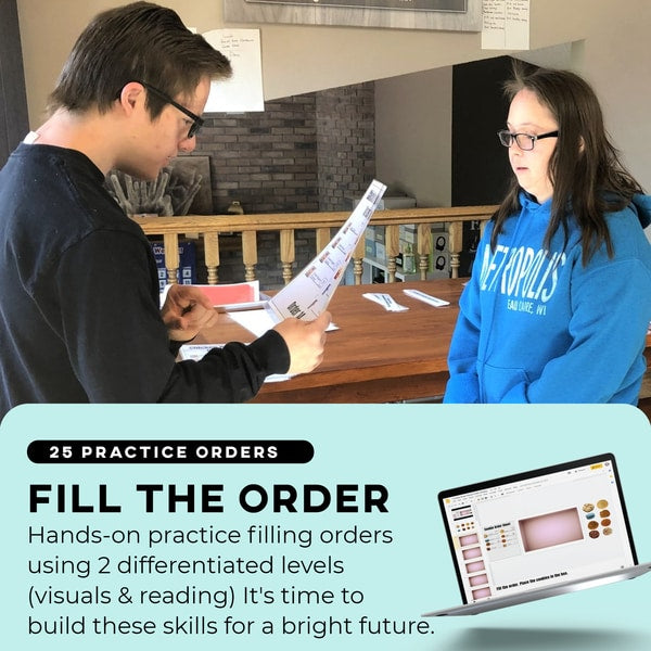 Fill the Order: Cookie Shop (Interactive Digital + Printable PDF) Fill the Order - AdaptEd4SpecialEd