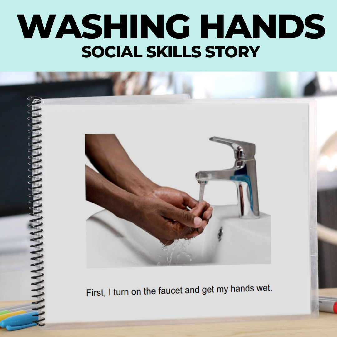 Social Narrative: Hand Washing: Editable (Printable PDF ) Hygiene - AdaptEd4SpecialEd