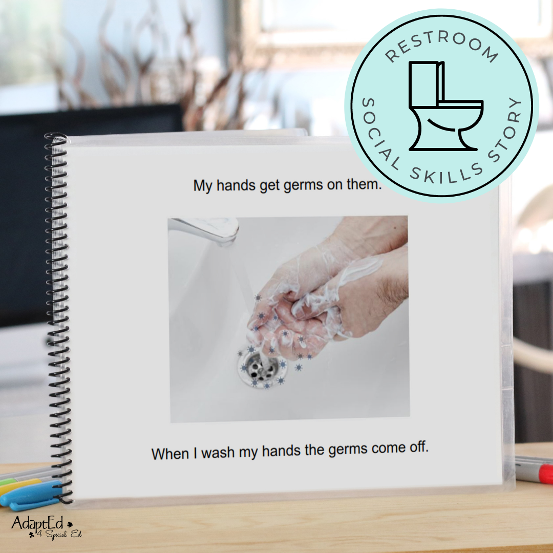 Social Narrative: Hand Washing: Editable (Printable PDF ) Hygiene - AdaptEd4SpecialEd