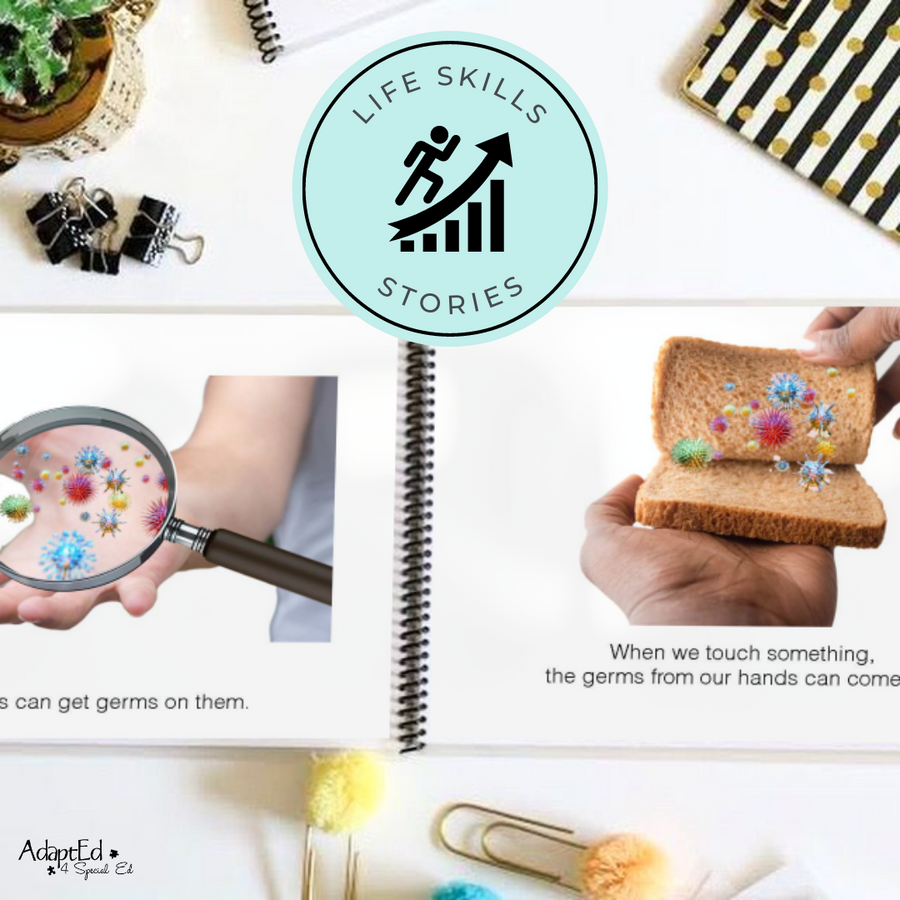 Social Story: Washing Your Hands Before Cooking (Printable PDF) Hygiene - AdaptEd4SpecialEd