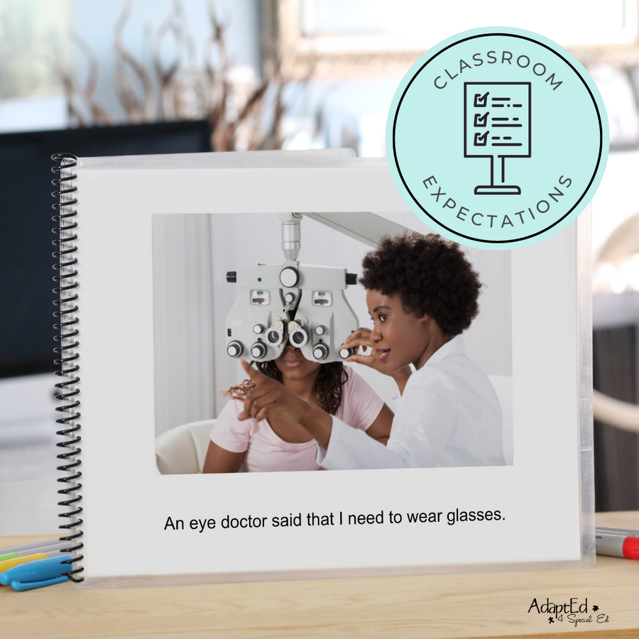 Social Skills Story: Wearing My Glasses: Editable Uncategorized - AdaptEd4SpecialEd