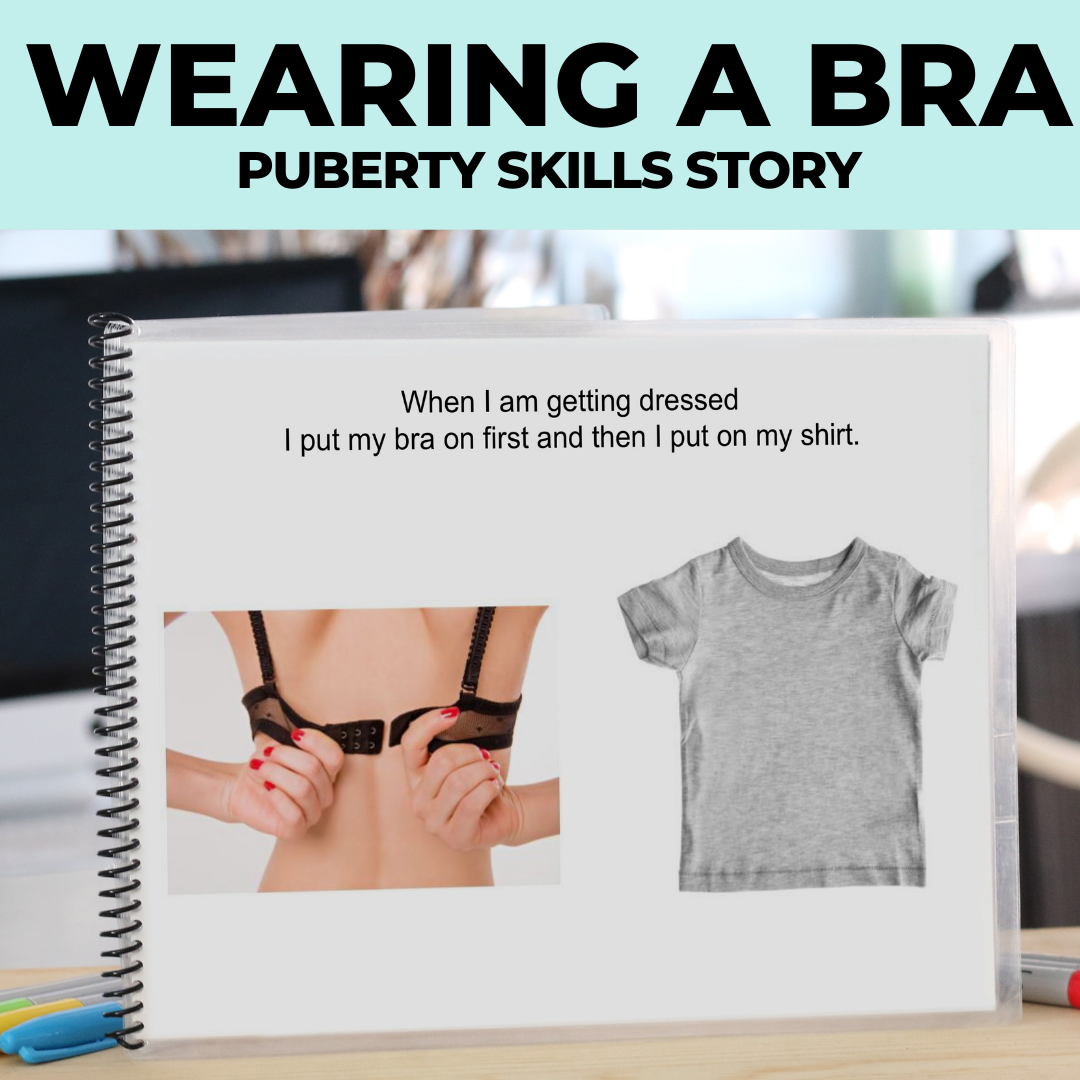 Social Narrative: Wearing a Bra: Editable (Printable PDF ) Puberty - AdaptEd4SpecialEd