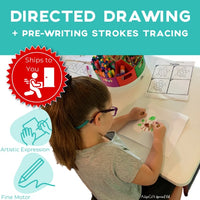 Thumbnail for Task Bin 9: Directed Drawing and PreWriting Strokes Tracing (Ships to You) Task Box (Ships to You) - AdaptEd4SpecialEd