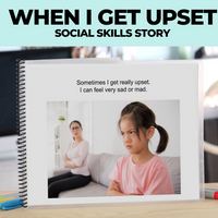 Thumbnail for Social Narrative: When I Get Upset: Editable (Printable PDF ) Social Skills - AdaptEd4SpecialEd