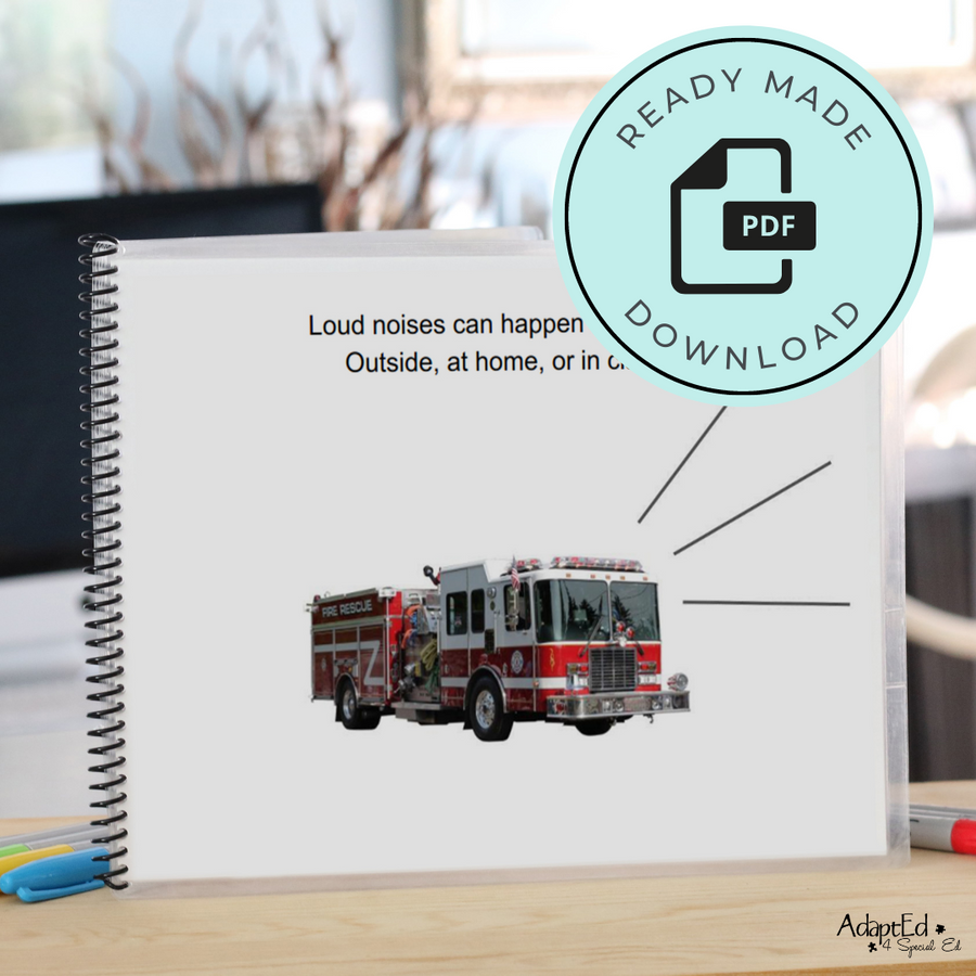 Social Narrative: When It's Too Loud (Printable PDF ) Life Skills - AdaptEd4SpecialEd