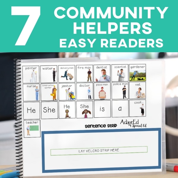 Occupations: "Community Helpers" Emergent Readers 7 Book Set (Interactive Digital + Printable PDF) - AdaptEd4SpecialEd