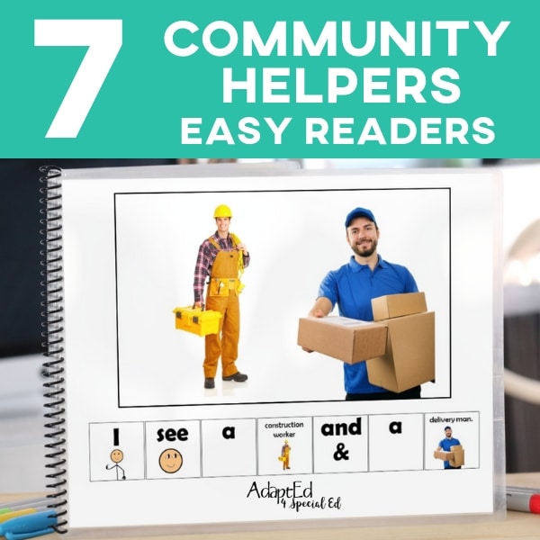 Occupations: "Community Helpers" Emergent Readers 7 Book Set (Interactive Digital + Printable PDF) - AdaptEd4SpecialEd