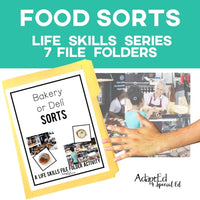 Thumbnail for File Folders: Food Sorts Pack (Printable PDF) File Folders - AdaptEd4SpecialEd