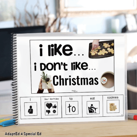 I like... I don't like Winter/ Christmas Activity Book (Printable PDF) - AdaptEd4SpecialEd