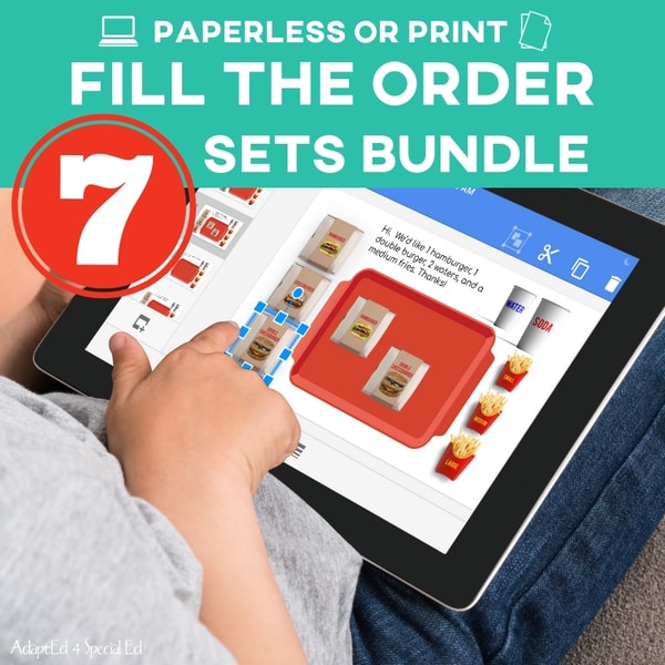 Fill the Order: complete BUNDLE (Interactive Digital + Printable PDF) Fill the Order - AdaptEd4SpecialEd